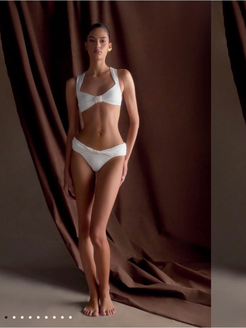 Meshki Merida
Pearl White Two-Piece Bikini Set